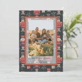 Nutcracker Motif Noël Carte photo de vacances (Debout devant)