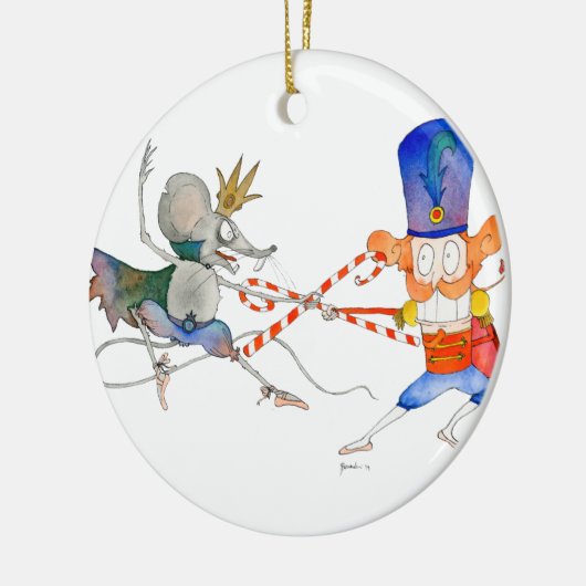 Nutcracker & Mouse King - De Nutcracker-serie Keramisch Ornament (Links)