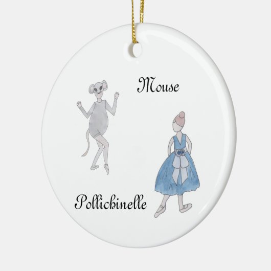 Nutcracker Mouse/Pollichinelle Keepomwille Ornamen Keramisch Ornament (Links)