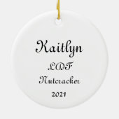 Nutcracker Mouse/Pollichinelle Keepomwille Ornamen Keramisch Ornament (Achterkant)
