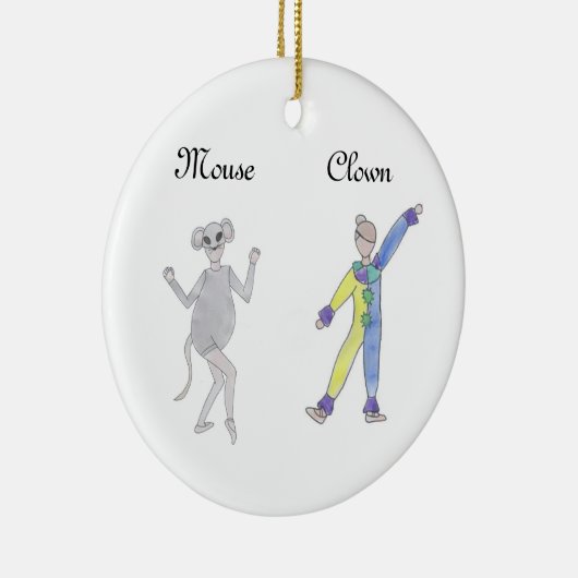 Nutcracker Mouse/Pollichinelle Keepomwille Ornamen Keramisch Ornament (Rechts)