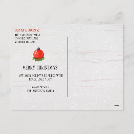 Nutcracker New Home Moving Faire-part Carte postal (Dos)