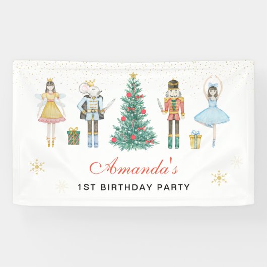 Nutcracker Noël Anniversaire Bannière (Horizontal)