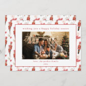 Nutcracker Noël Carte photo de vacances (Devant / Derrière)