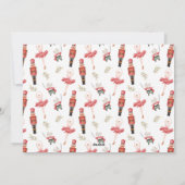 Nutcracker Noël Carte photo de vacances (Dos)