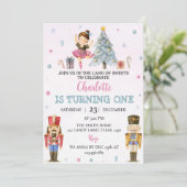 Nutcracker Noël Premier anniversaire Invitation (Debout devant)