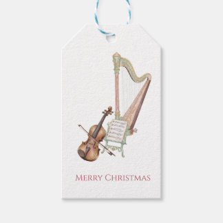 Nutcracker Orchestra Violin and Harp Cadeaulabel