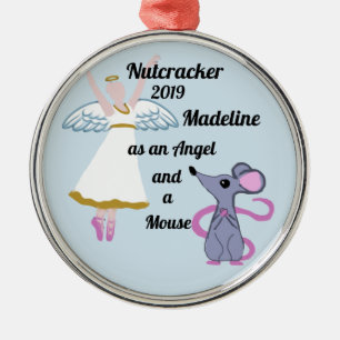 Nutcracker Ornament - Angel en Mouse