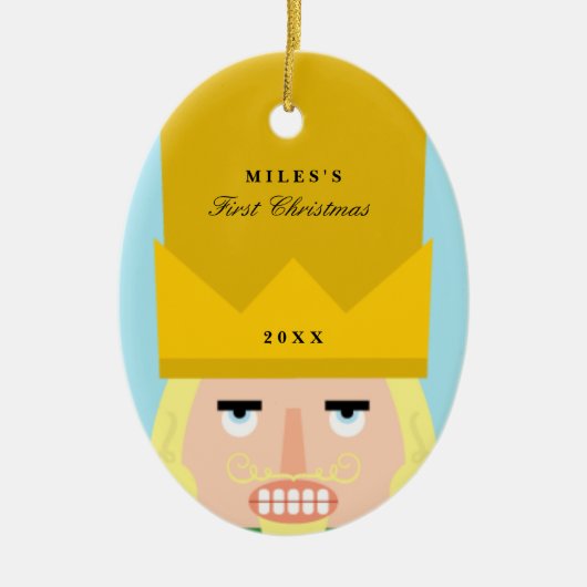 Nutcracker Ornament Baby's eerste Kerstmis (Voorkant)