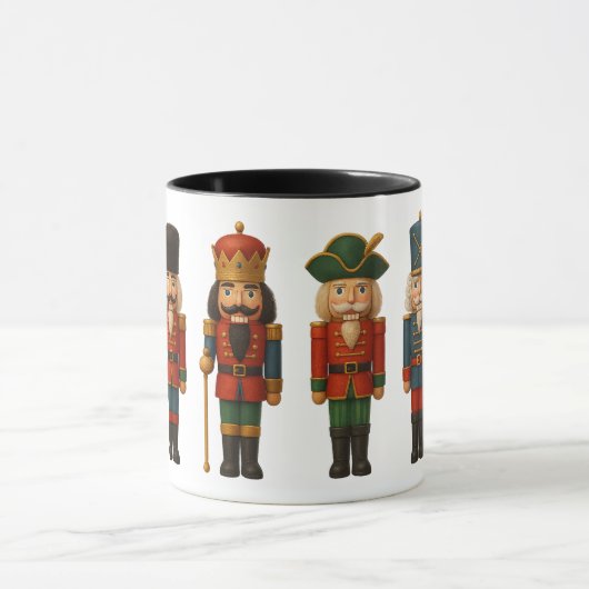 Nutcracker Parade Christmas Coffee Mug (Centre)
