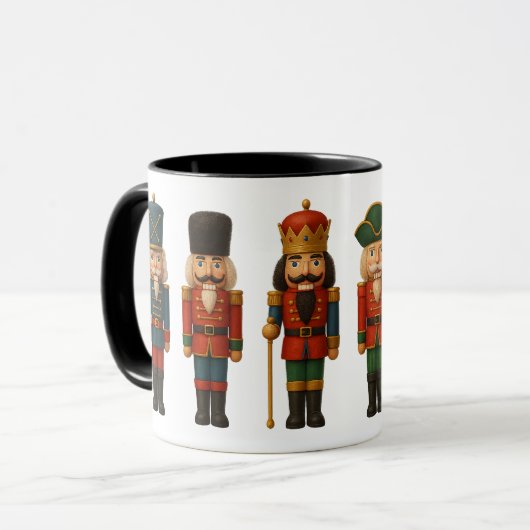 Nutcracker Parade Christmas Coffee Mug (Devant gauche)