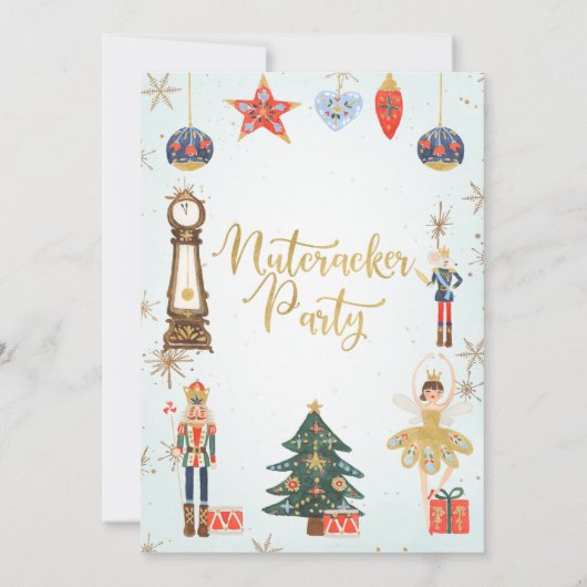 Nutcracker Party Anniversaire Invitation (Dos)