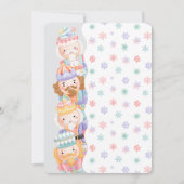 Nutcracker Pastel Christmas Toy Drive Invitation (Dos)