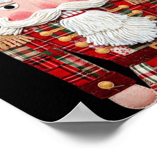 Nutcracker Patchwork Merry Christmas Pajamas Men W Poster (Hoek)