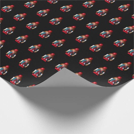 Nutcracker Patroon Cadeaupapier (Hoek)
