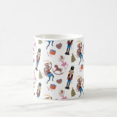 Nutcracker Pattern kerstballet Koffiemok (Center)