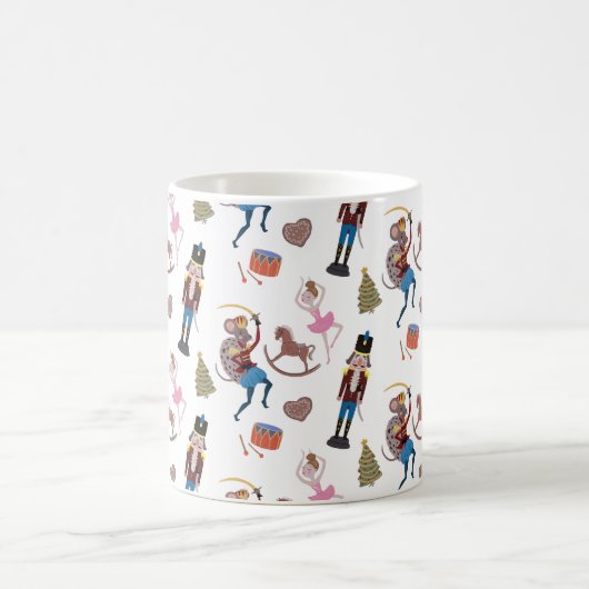 Nutcracker Pattern kerstballet Koffiemok (Center)