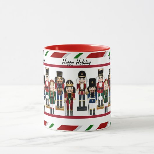 Nutcracker personaliseert Naam en Kerstgroet Mok (Midden)