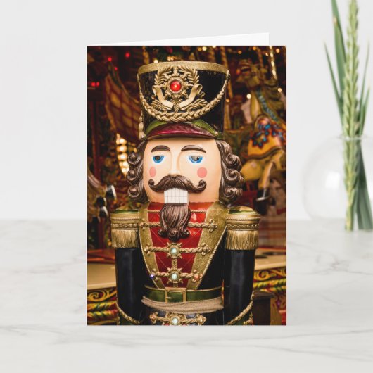 Nutcracker personaliseert Tekst 5 x 7 Folde Feestdagen Kaart (Voorkant)