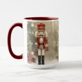 Nutcracker Personnalisé Joyeux café de Noël Mug (Gauche)