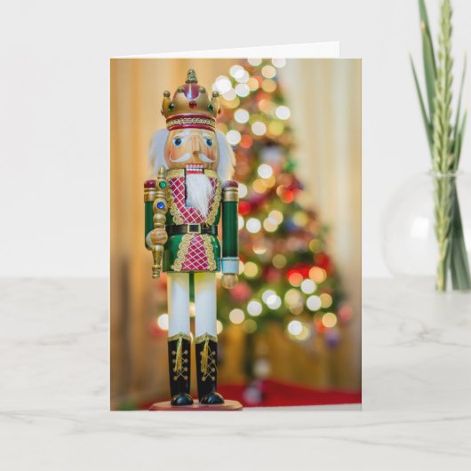 Nutcracker Personnaliser la carte de Noël de texte (Devant)