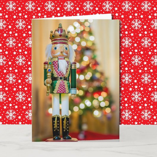 Nutcracker Personnaliser la carte de Noël de texte