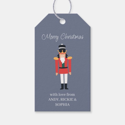 Nutcracker Persoonlijke Gift Labels Cadeaulabel (Voorkant)