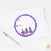 Nutcracker Pets  Ronde Sticker (Envelop)