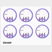 Nutcracker Pets  Ronde Sticker (Vel)