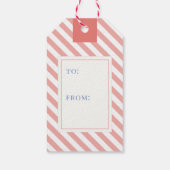 Nutcracker Pink-kerstboomfeestdag Cadeaulabel (Achterkant)