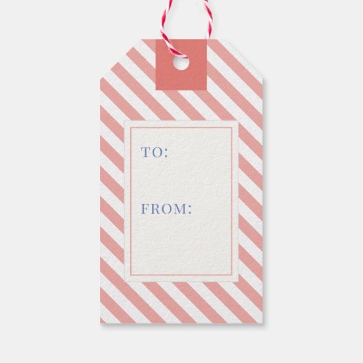 Nutcracker Pink-kerstboomfeestdag Cadeaulabel (Achterkant)