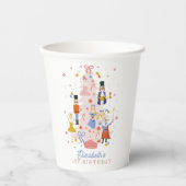 Nutcracker Pink kerstboomfeestdag Papieren Bekers (Voorkant)