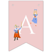 Nutcracker Pink kerstboomfeestdag Vlaggetjes (Derde vlag)