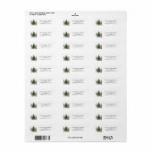 Nutcracker Return-adres Etiket (Full Sheet)