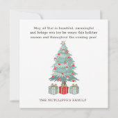 Nutcracker Rocking Horse-kerstboomkaart (Achterkant)