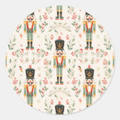 Nutcracker Ronde Sticker (Voorkant)