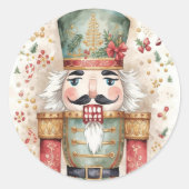 Nutcracker Ronde Sticker (Voorkant)