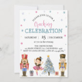 Nutcracker rose Anniversaire de fête Invitation (Devant)