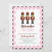 Nutcracker rose fille Baby shower Invitation (Devant)