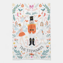 Nutcracker Scene Personalized Kitchen Towel