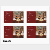 Nutcracker Season's Greetings Gift Label Stickers (Vel)