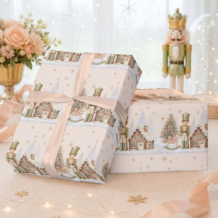 Nutcracker Soldaat Peperkoek Kerst Verjaardag Cadeaupapier