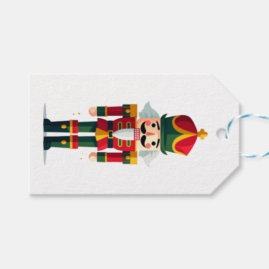Nutcracker Soldier Cadeaulabel (Voorkant (Horizontaal))