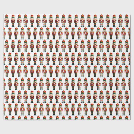 Nutcracker Soldier Cadeaupapier (Vlak)
