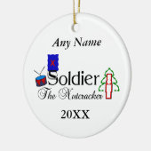 Nutcracker Soldier Keramisch Ornament (Links)