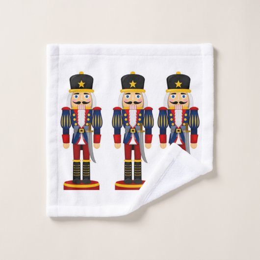 Nutcracker Soldier  kerstkeukenset Bad Handdoek (Wasdoekje)