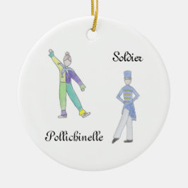 Nutcracker Soldier/Pollichinelle Keepomwille Ornam Keramisch Ornament