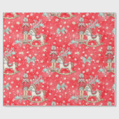 Nutcracker Soldier Pony Verpakking Rood papier (Vlak)