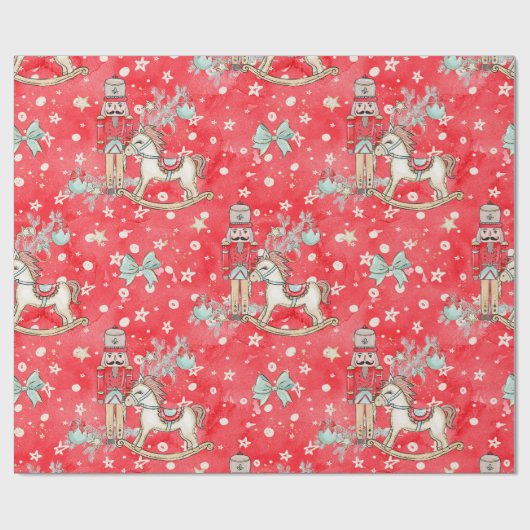 Nutcracker Soldier Pony Verpakking Rood papier (Vlak)