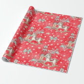 Nutcracker Soldier Pony Verpakking Rood papier (Uitgerold)